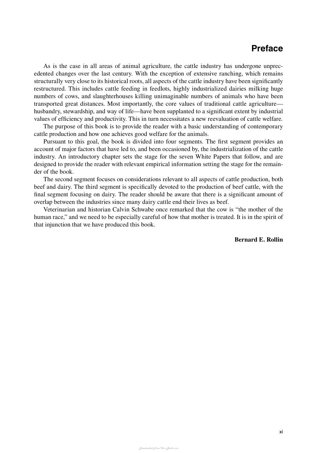 The Welfare Of Cattle