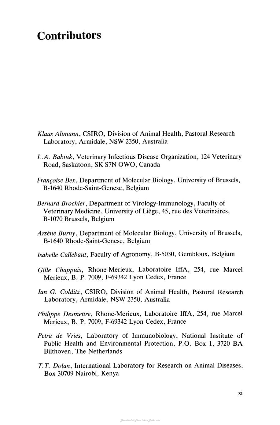 Progress In Vaccinology Volume 4 Veterinary Vaccines
