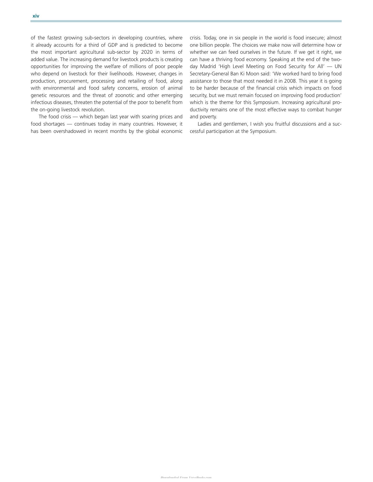 Sustainable Improvement Of Animal Production And Health