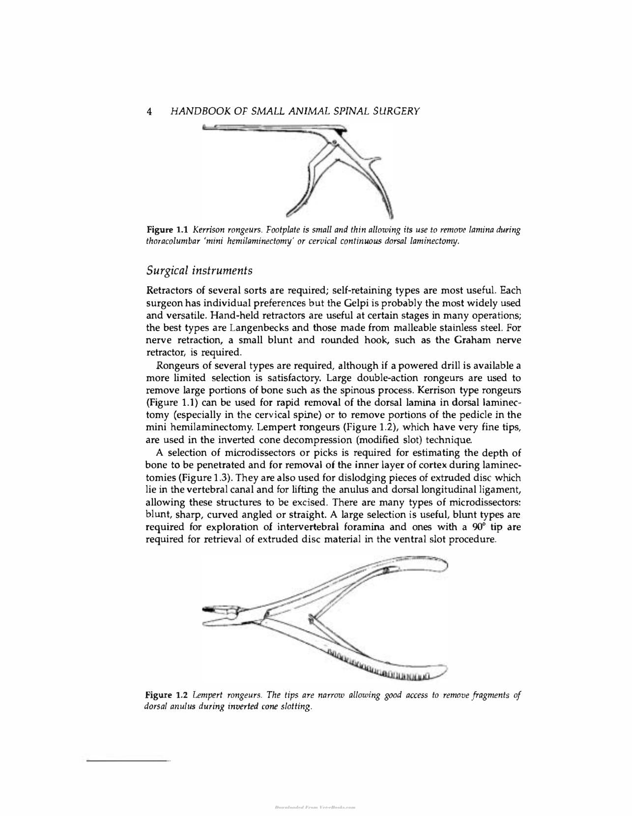 Handbook Of Small Animal Spinal Surgery