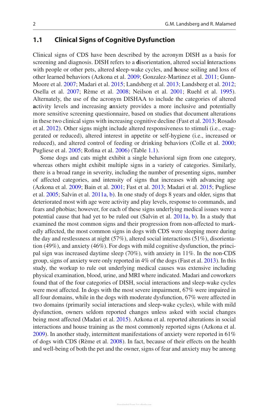 Canine And Feline Dementia Molecular Basis Diagnostics And Therapy