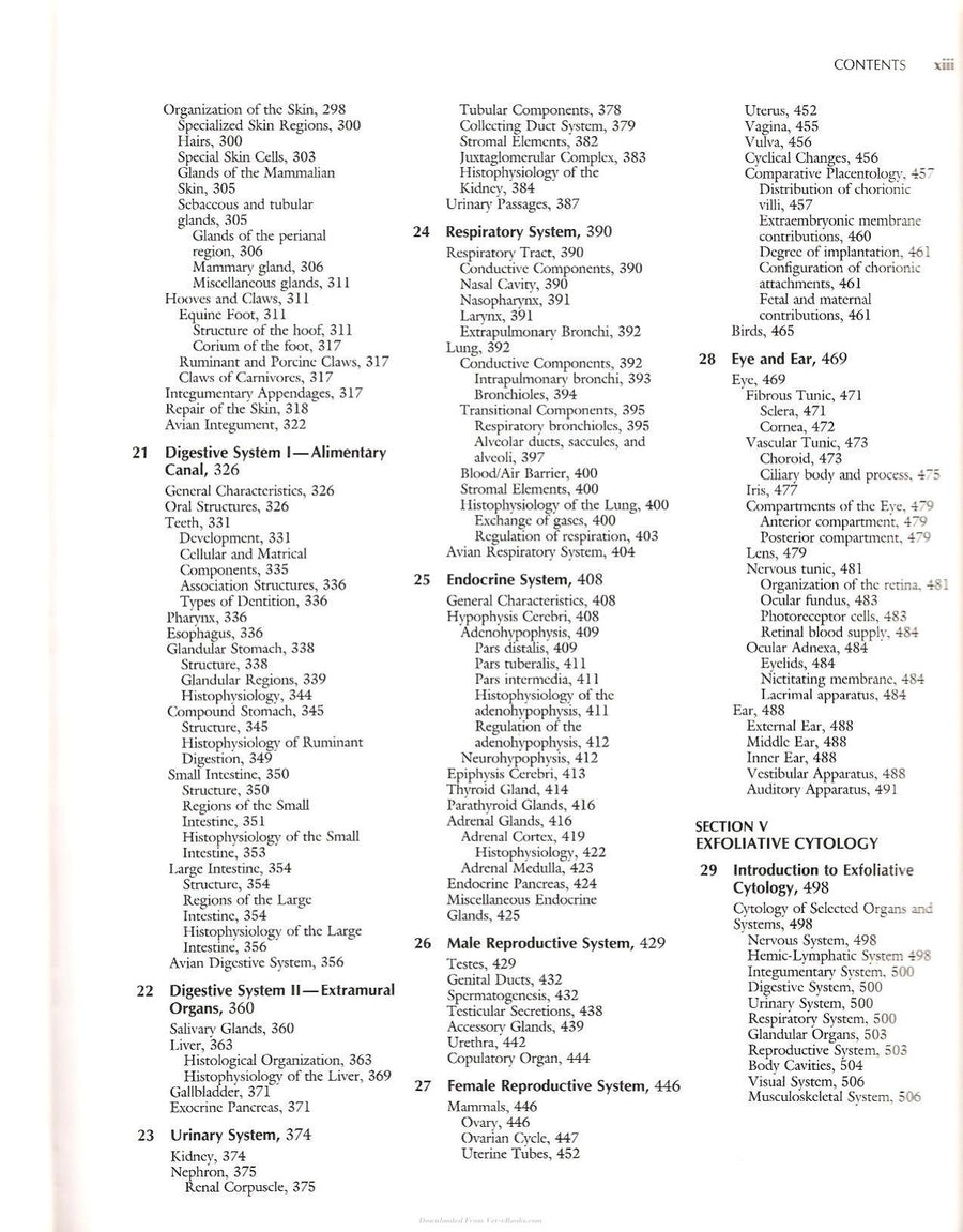 Preview page of Applied Veterinary Histology 3rd Edition