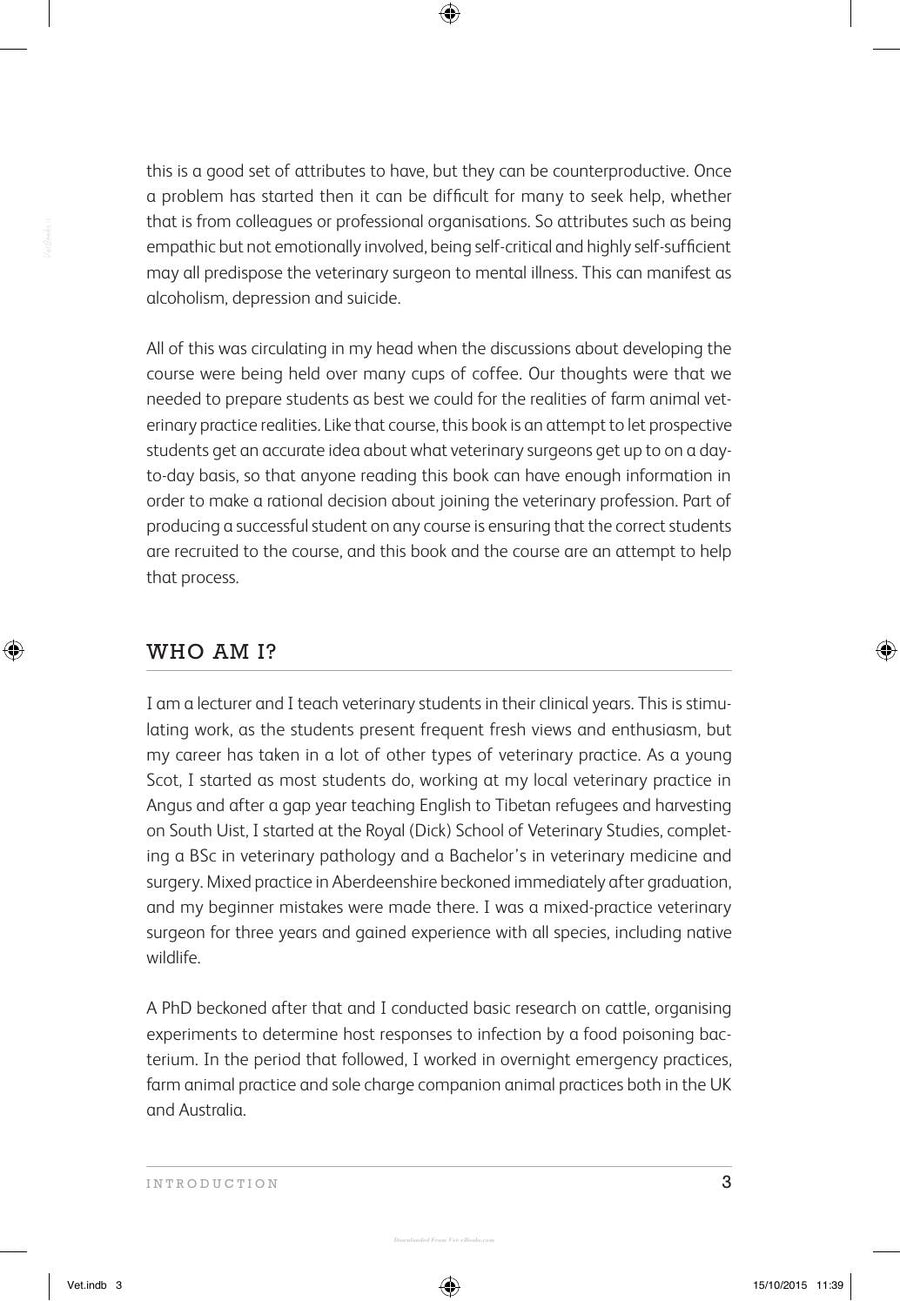 Preview page of So You Want to Be a Vet the Realities of Studying and Working in Veterinary Medicine