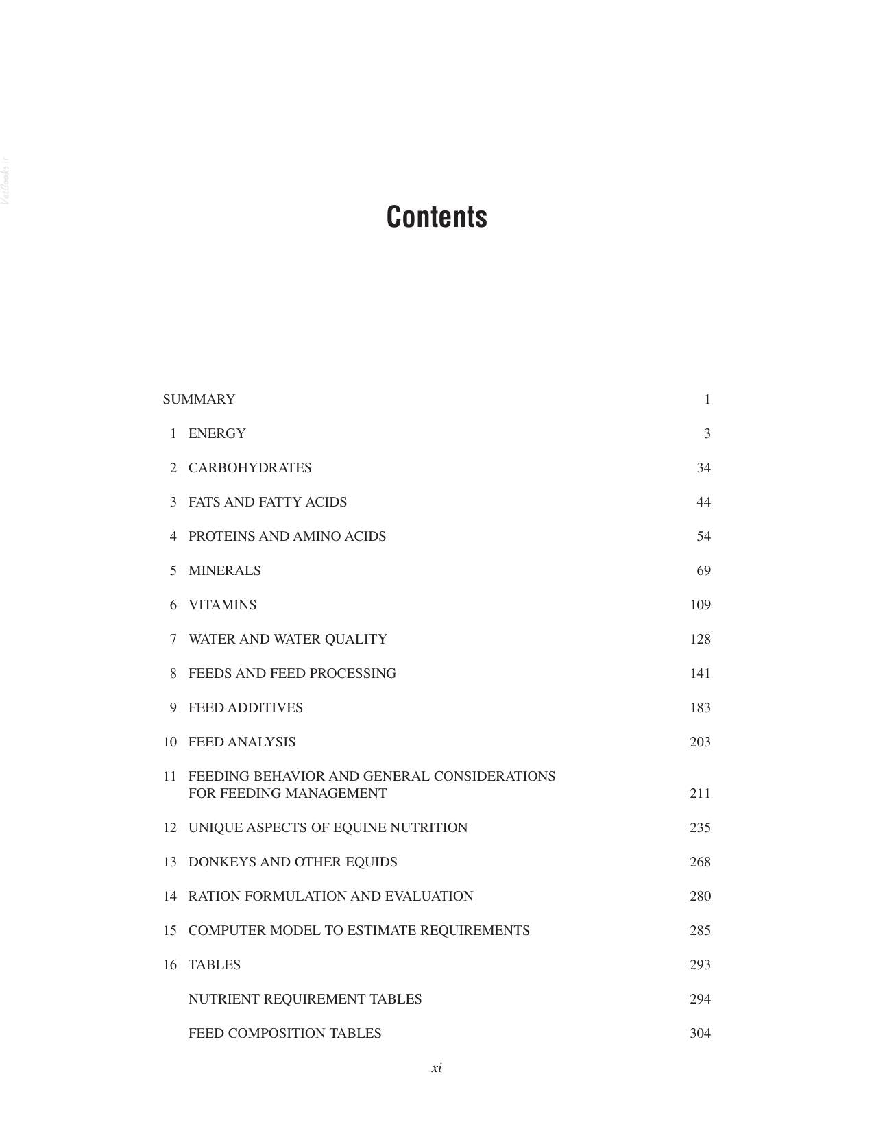 Nutrient Requirements Of Horses 6Th Revised Edition