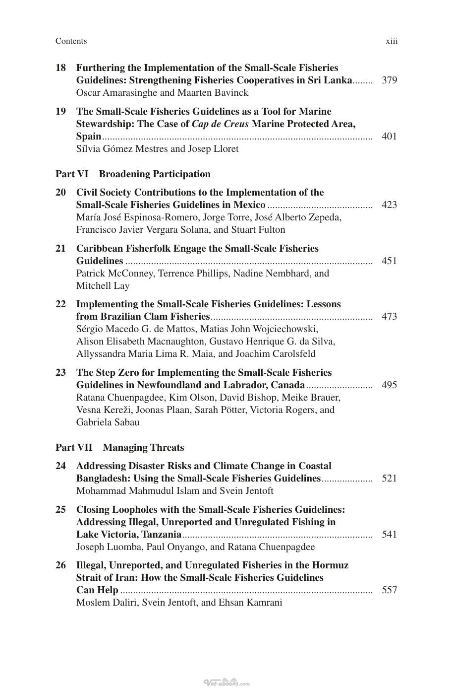 The Small Scale Fisheries Guidelines Global Implementation