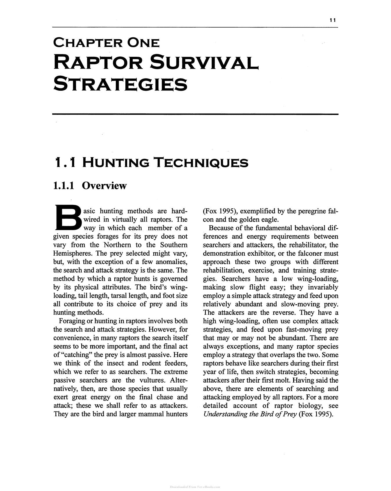 Captive Raptor Management And Rehabilitation
