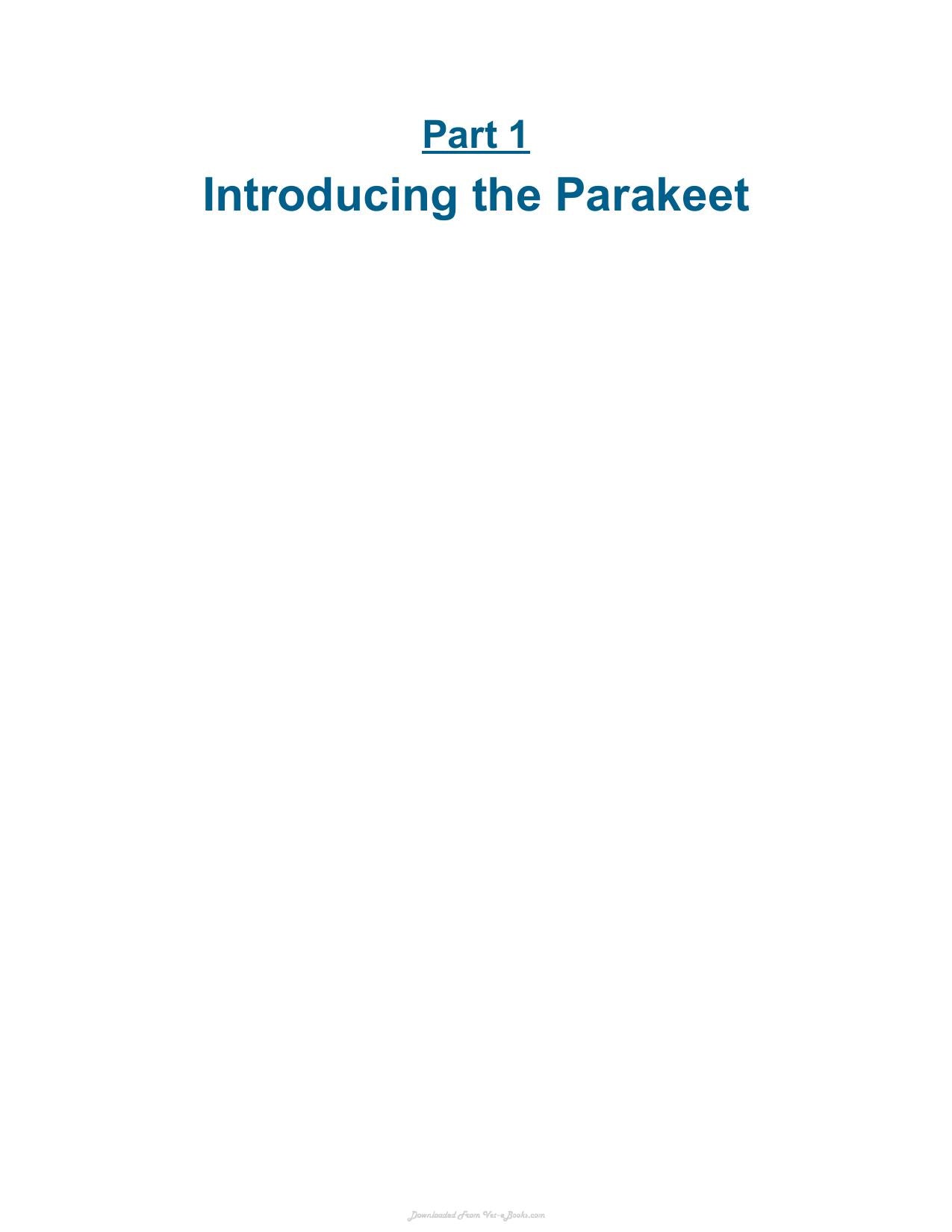 Parakeets For Dummies 2Nd Edition