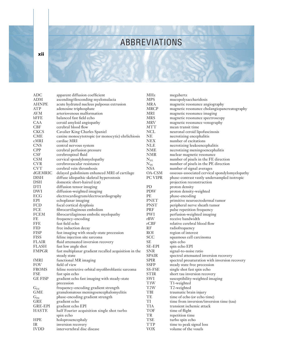 Preview page of Diagnostic MRI in Dogs and Cats