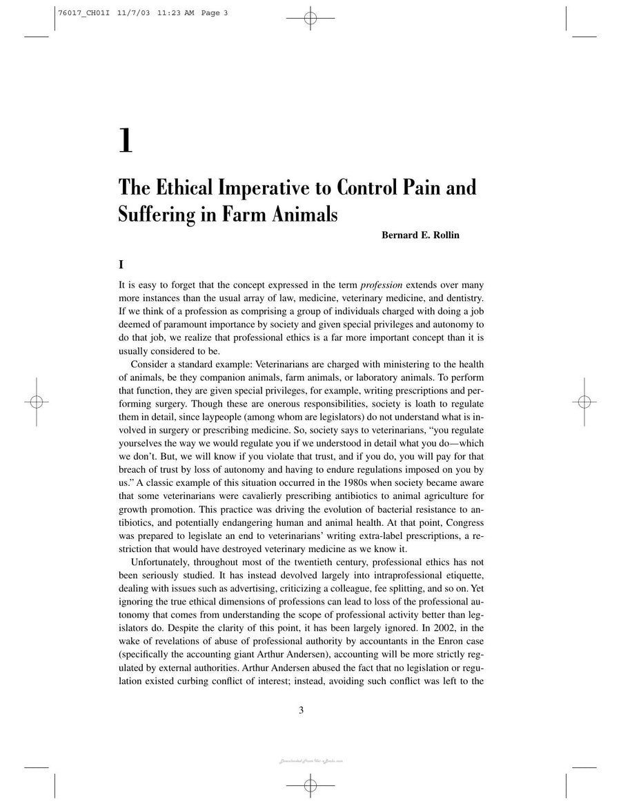 Preview page of The Well Being of Farm Animals Challenges and Solutions