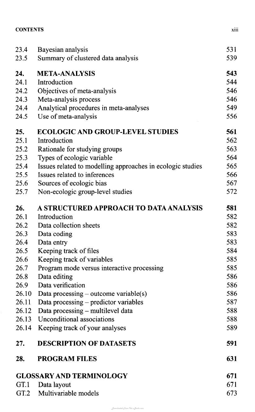 Veterinary Epidemiologic Research