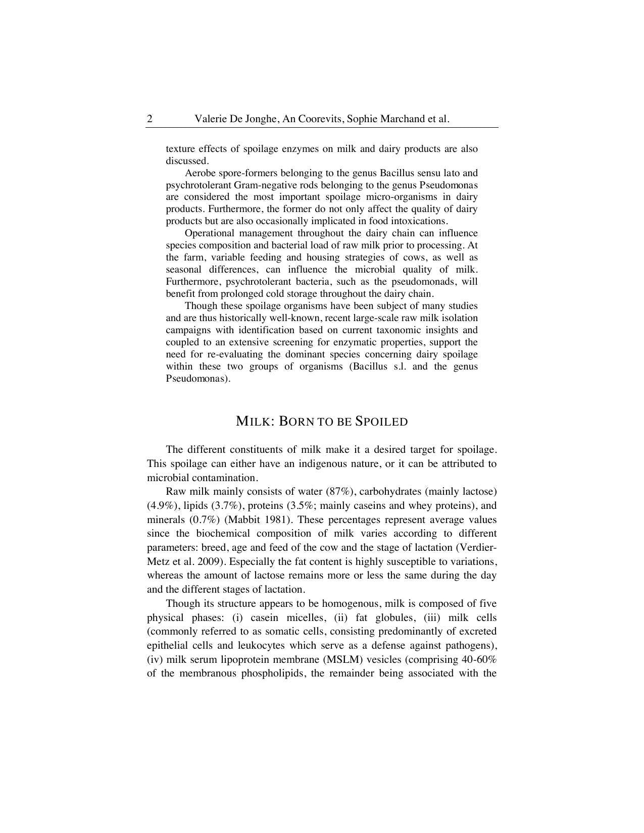 Raw Milk Production Consumption And Health Effects