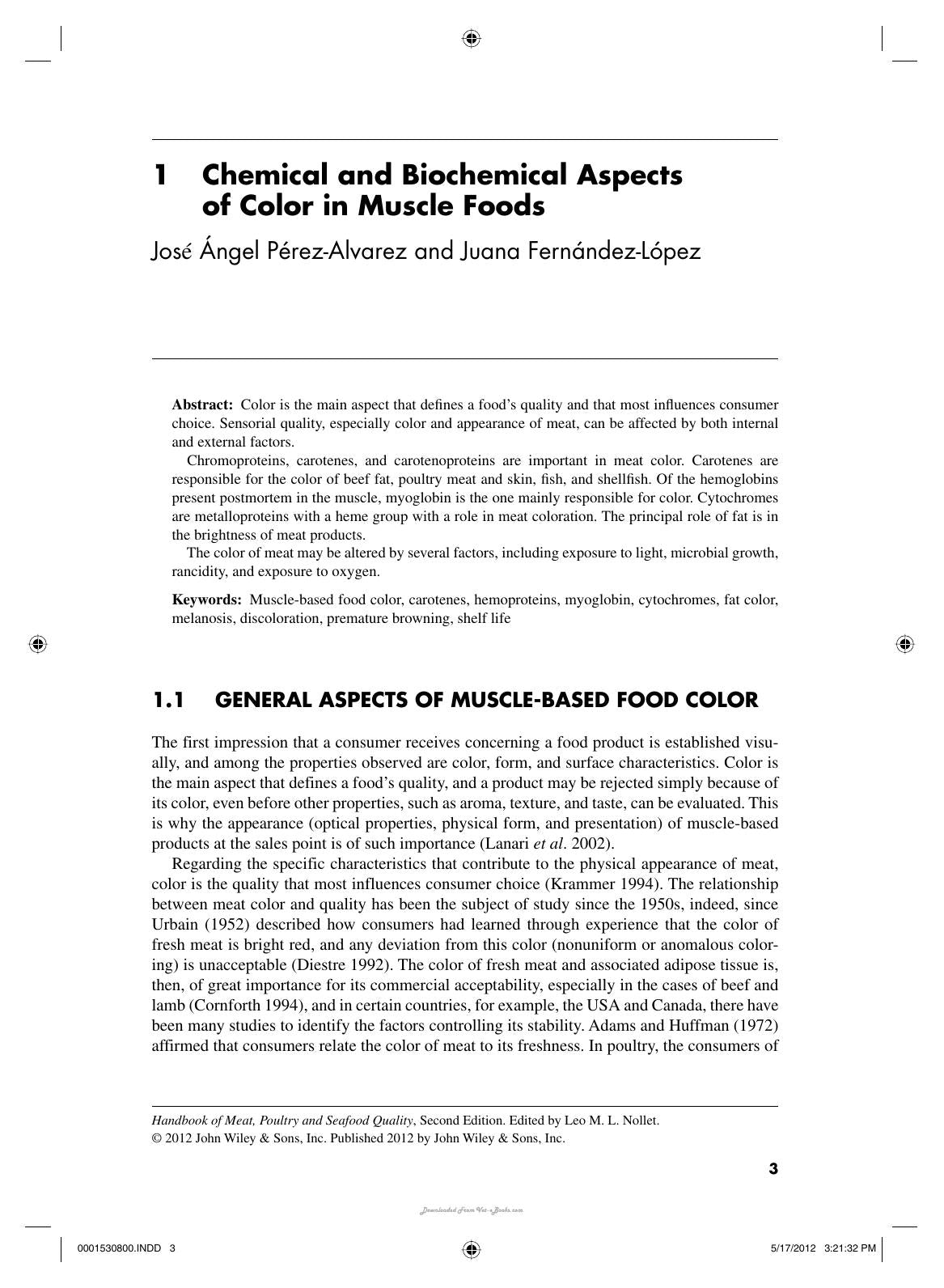 Handbook Of Meat Poultry And Seafood Quality 2Nd Edition
