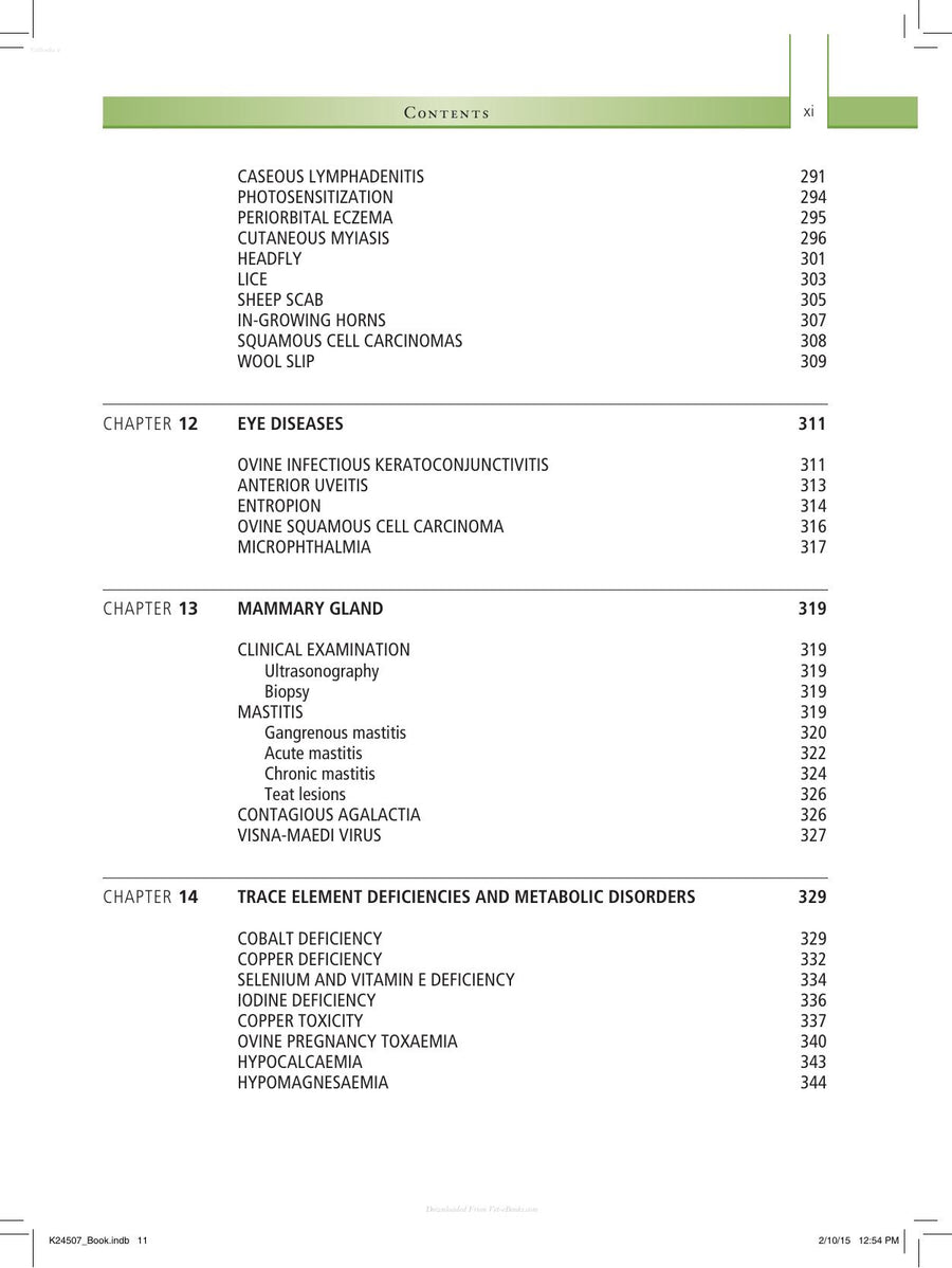 Preview page of Sheep Medicine 2nd Edition