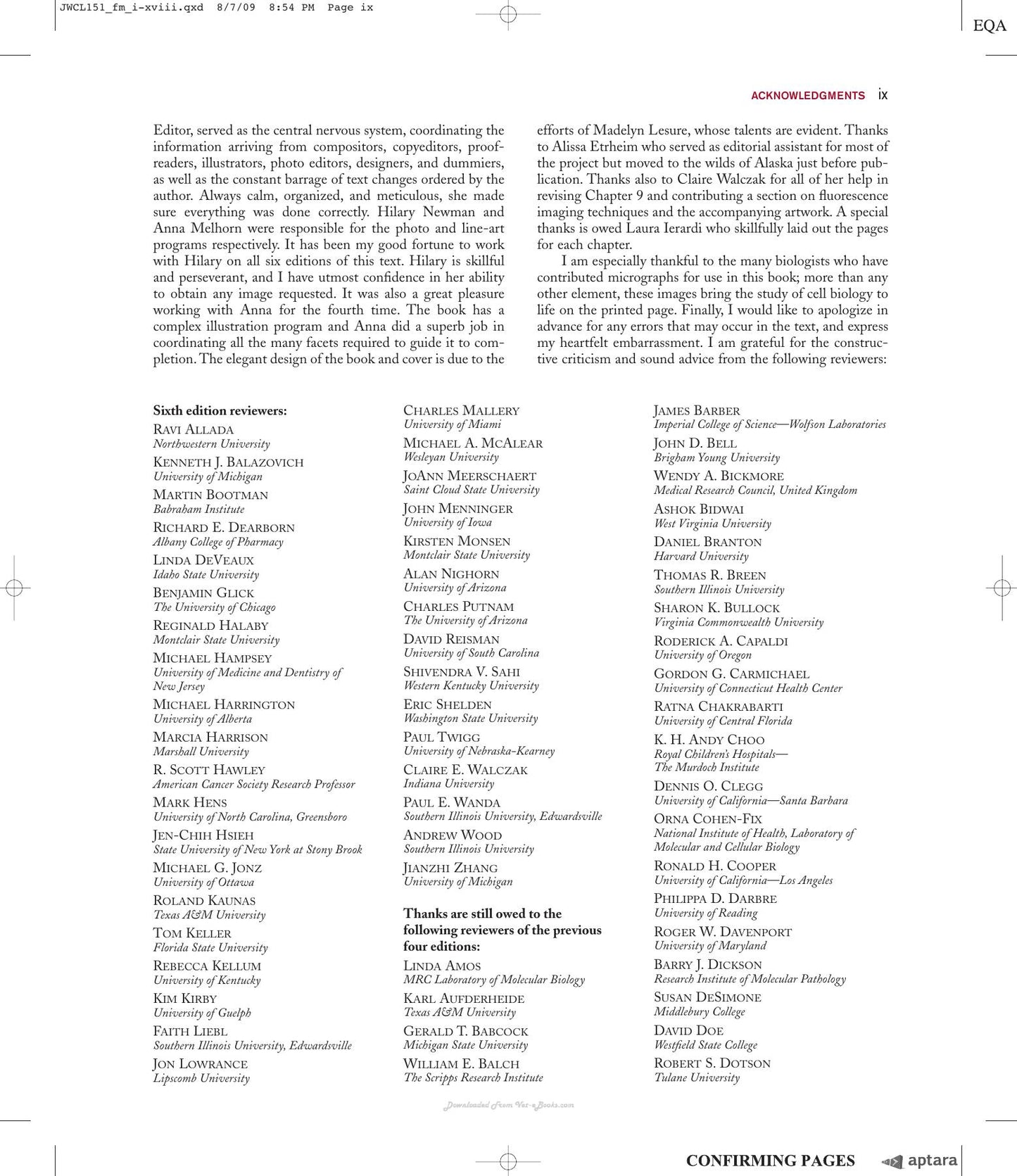 Cell And Molecular Biology Concepts And Experiments 6Th Edition