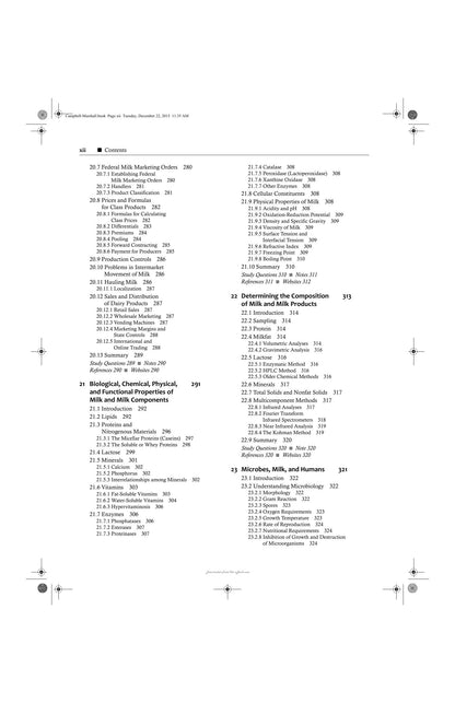 Dairy Production and Processing the Science of Milk and Milk Products