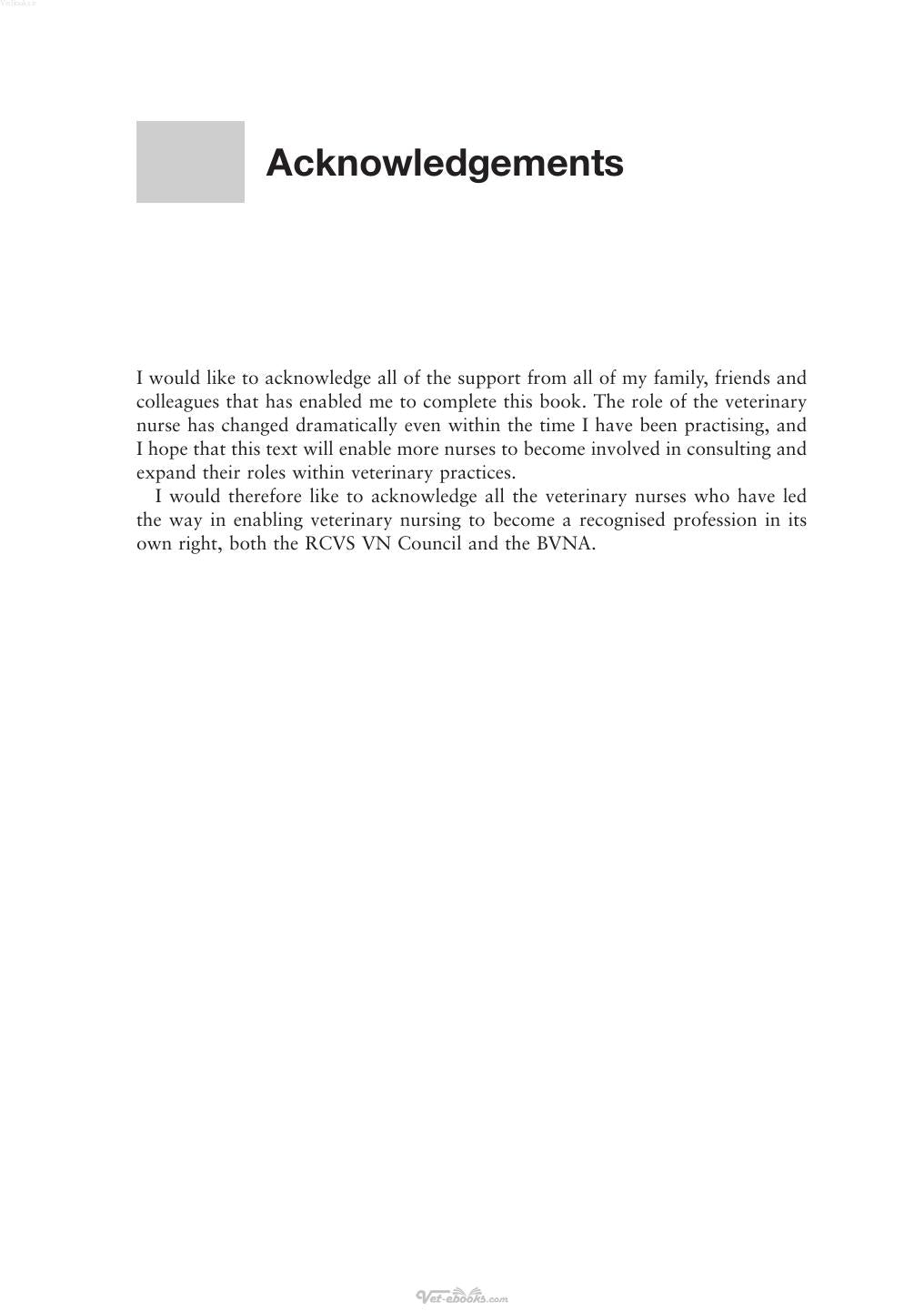 The Consulting Veterinary Nurse