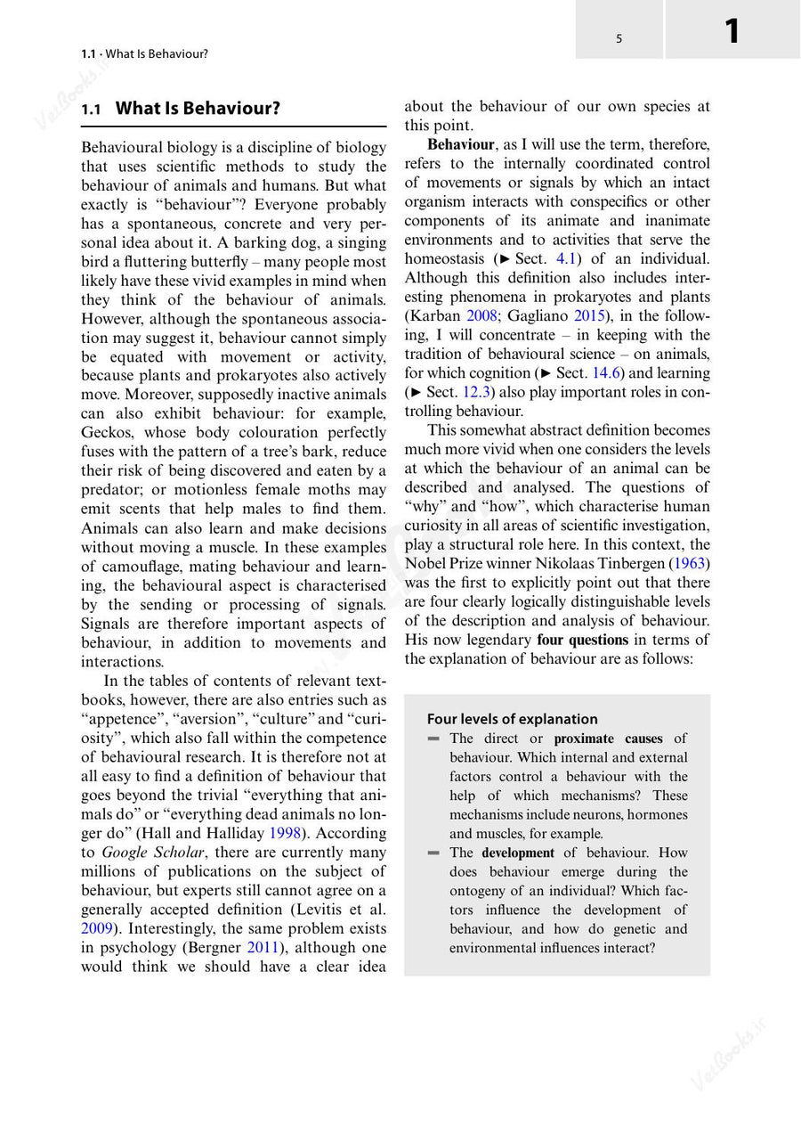 Preview page of Animal Behaviour: An Evolutionary Perspective
