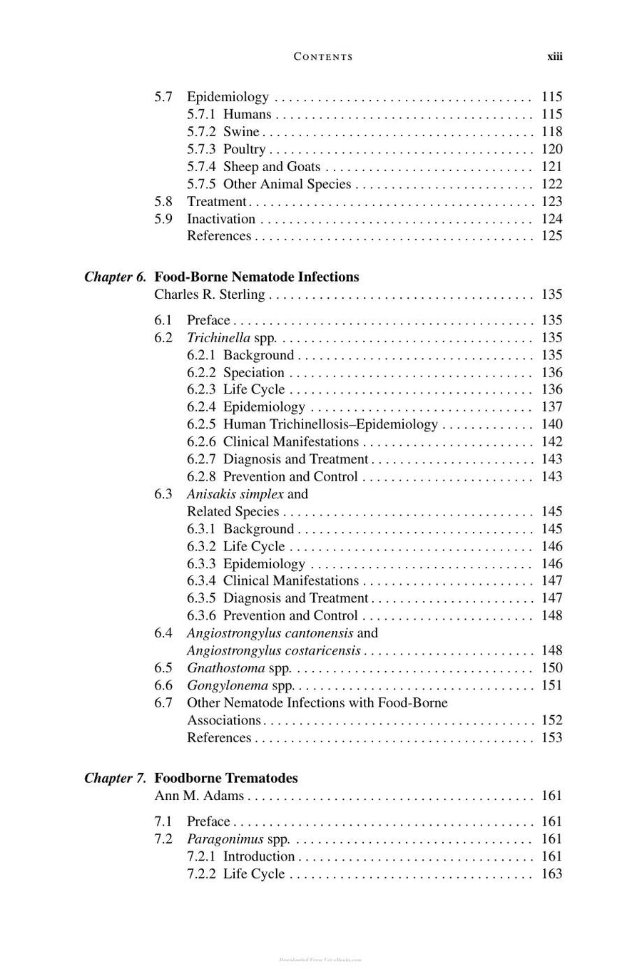 Preview page of Ortega Foodborne Parasites PDF