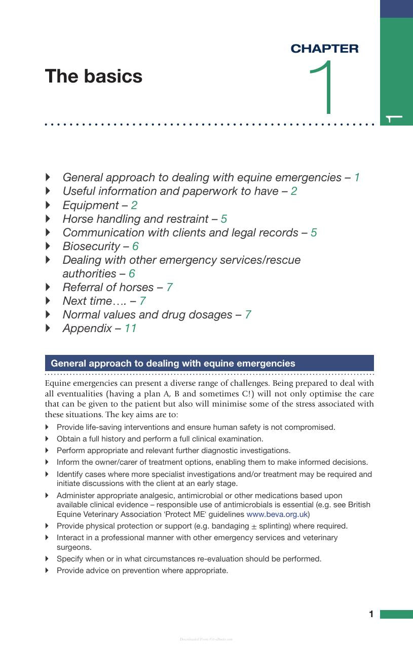 Handbook Of Equine Emergencies