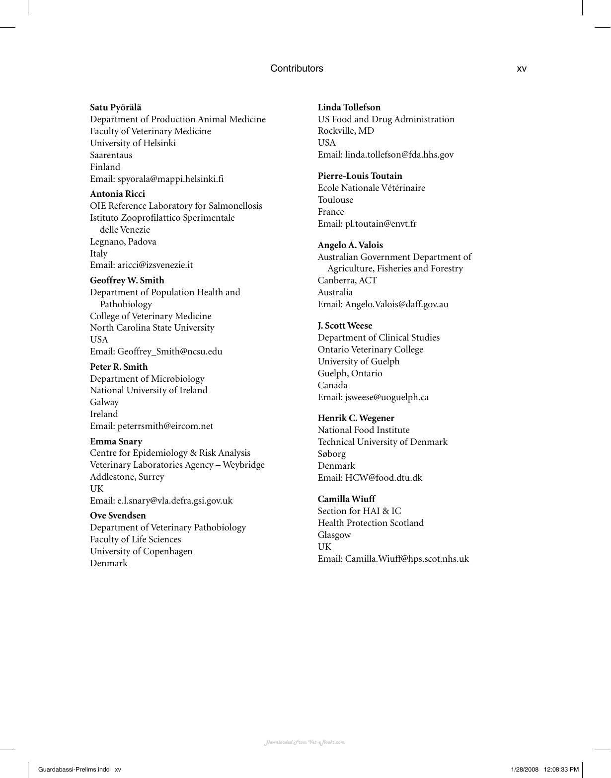 Guide To Antimicrobial Use In Animals