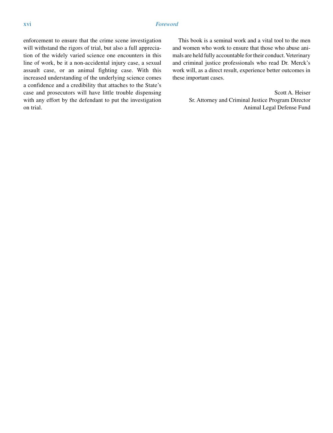 Veterinary Forensics Animal Cruelty Investigations