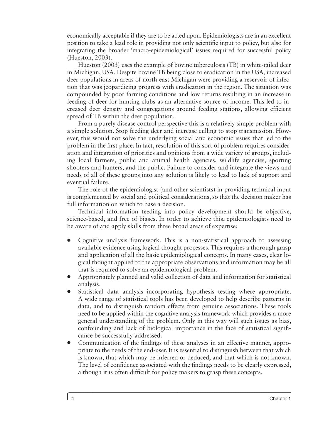 Epidemiology For Field Veterinarians An Introduction