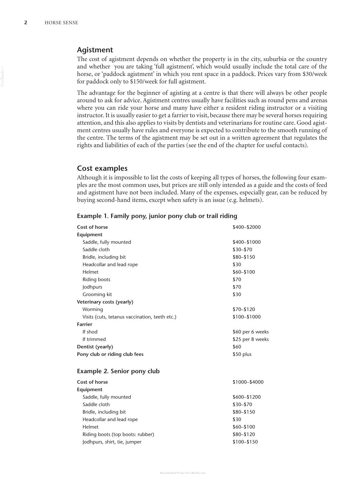Horse Sense The Guide To Horse Care In Australia And New Zealand 2Nd Edition