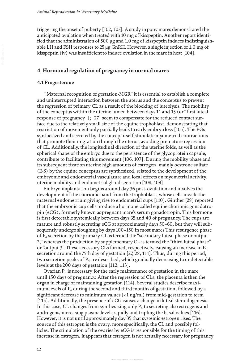 Animal Reproduction In Veterinary Medicine