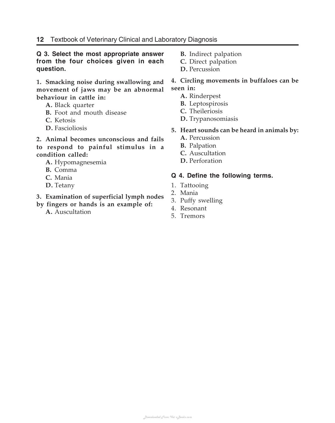 Textbook Of Veterinary Clinical And Laboratory Diagnosis 2Nd Edition