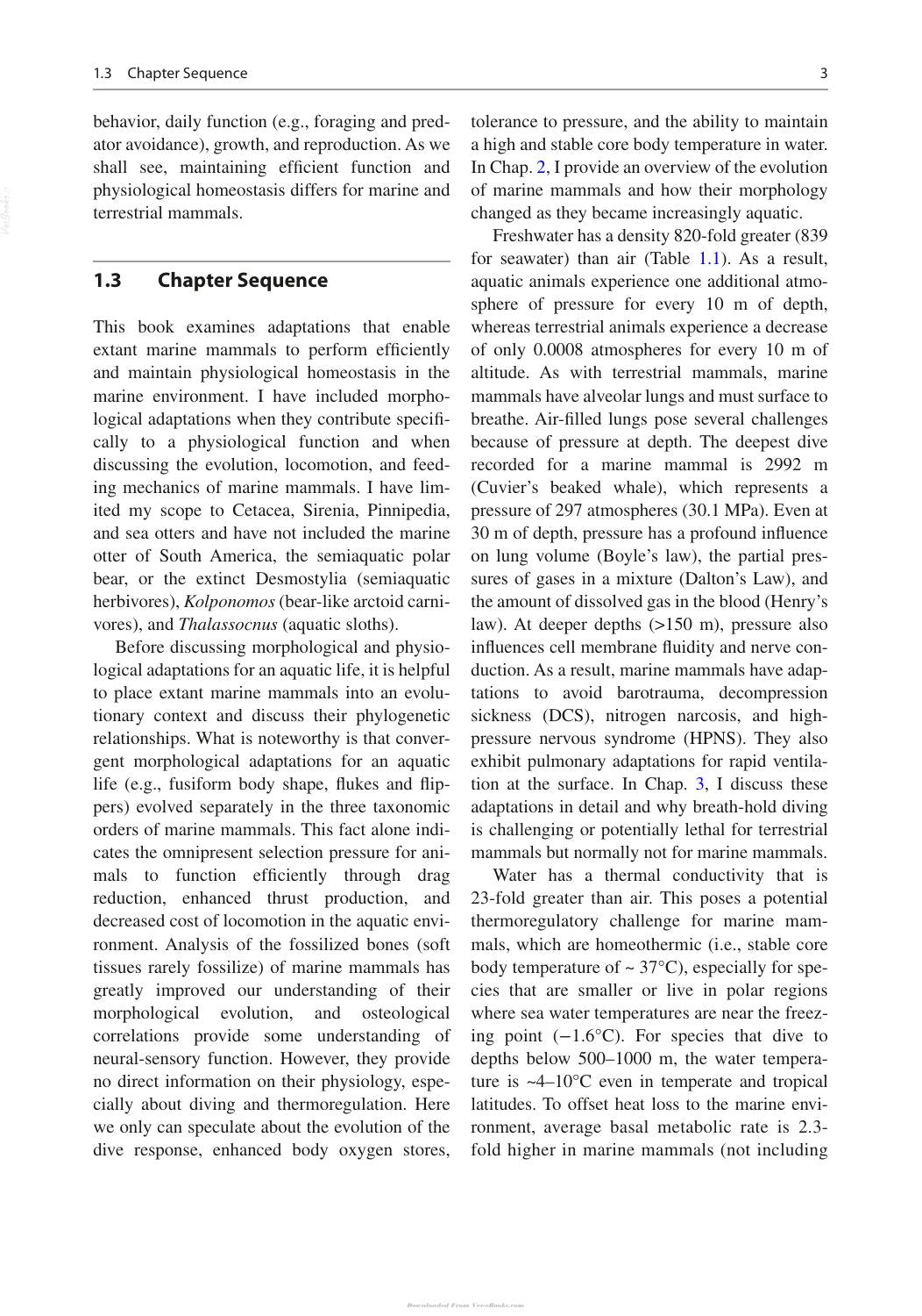 Marine Mammals Adaptations For An Aquatic Life