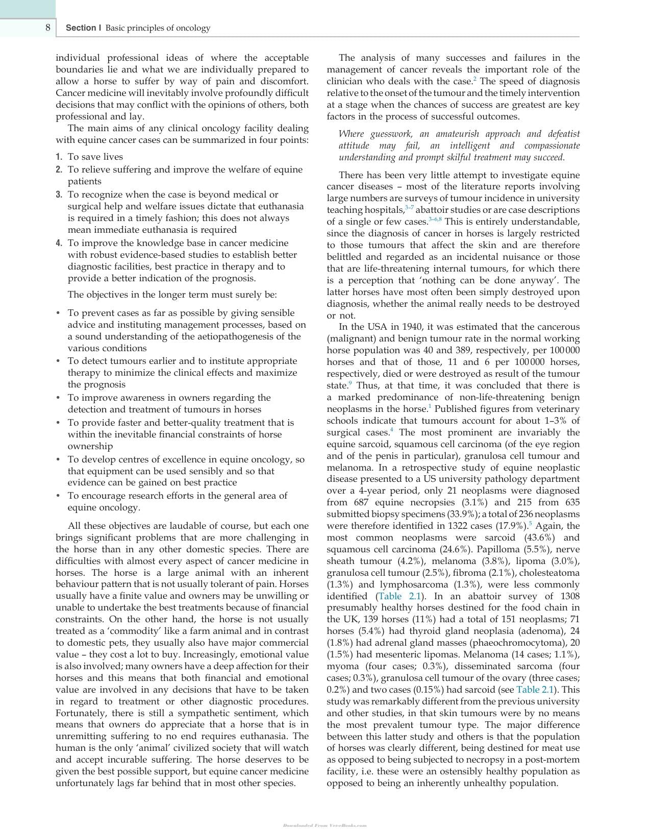 Clinical Equine Oncology