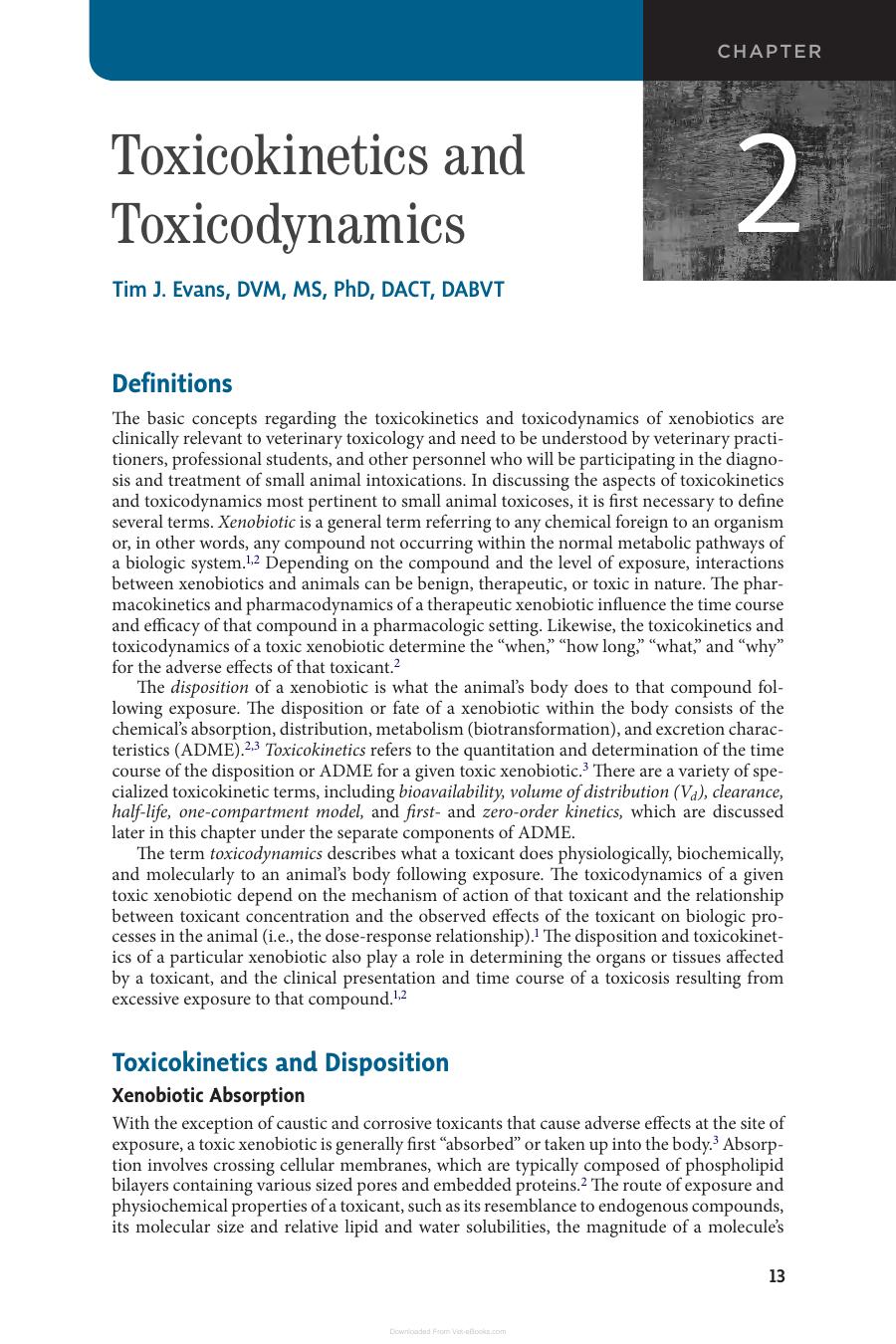 Small Animal Toxicology 3Rd Edition