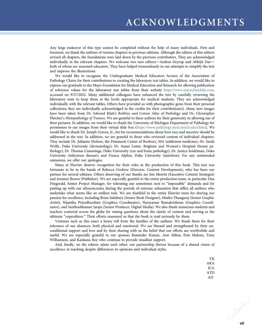 Preview page of Robbins & Kumar Basic Pathology 11th Edition