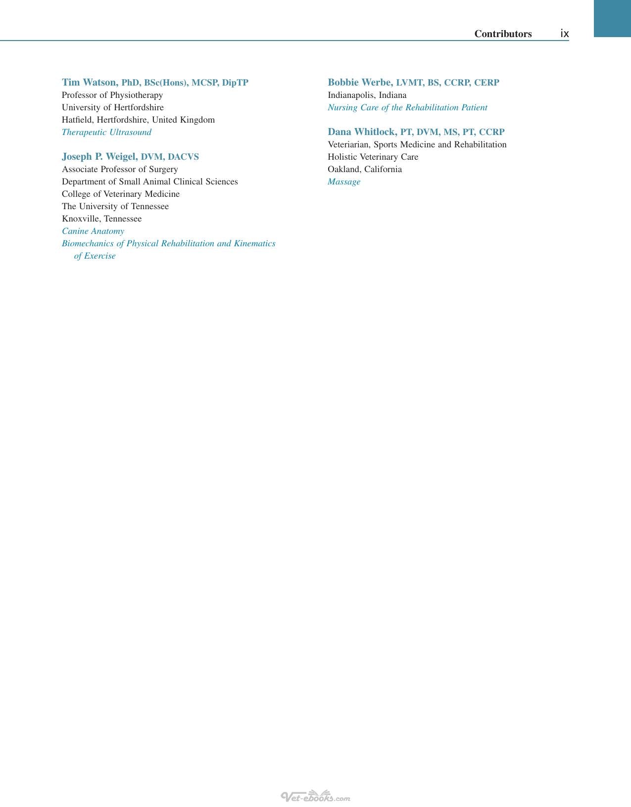 Canine Rehabilitation And Physical Therapy 2Nd Edition