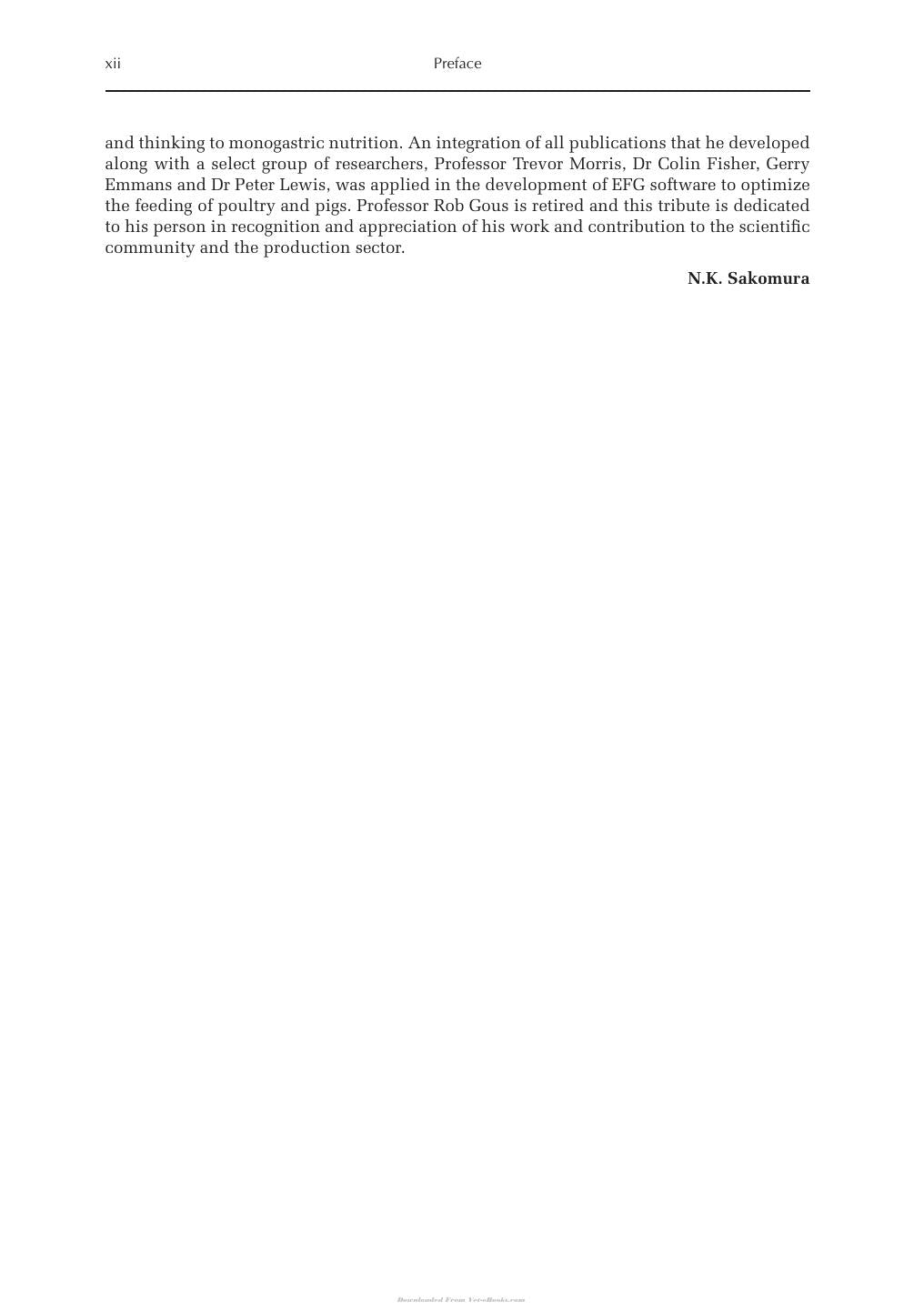 Nutritional Modelling For Pigs And Poultry