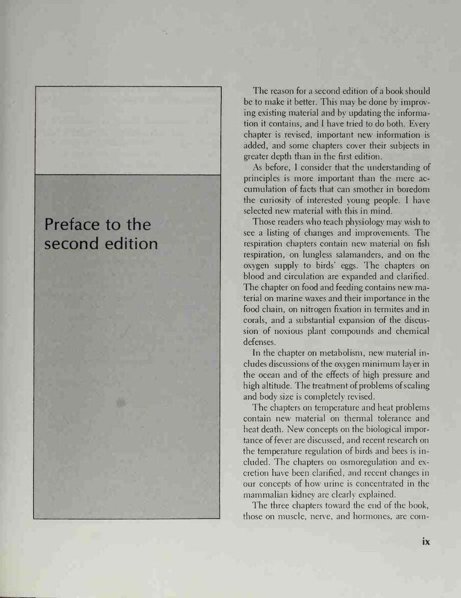 Preview page of Animal Physiology: Adaptation and Environment 2nd Edition