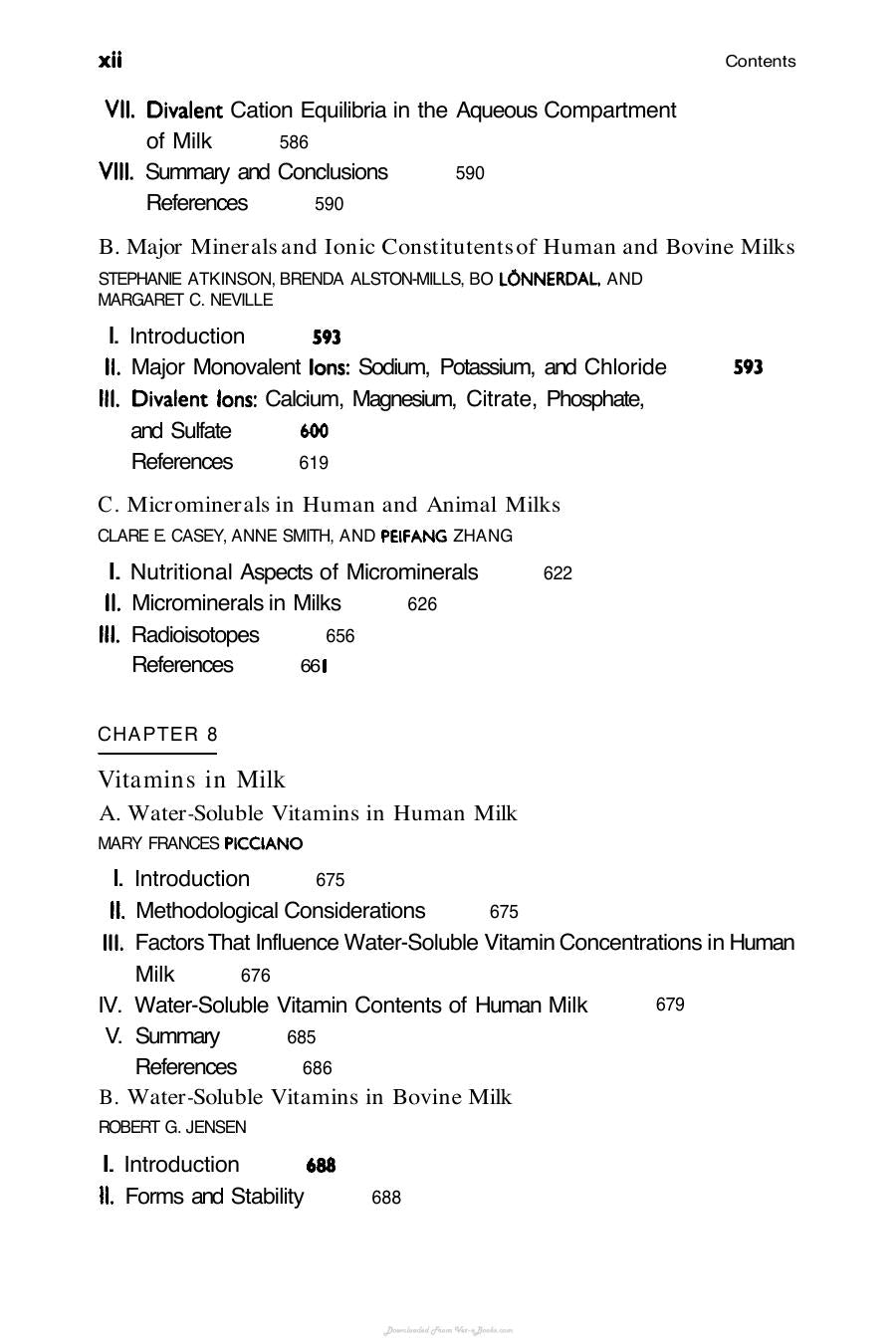 Handbook Of Milk Composition