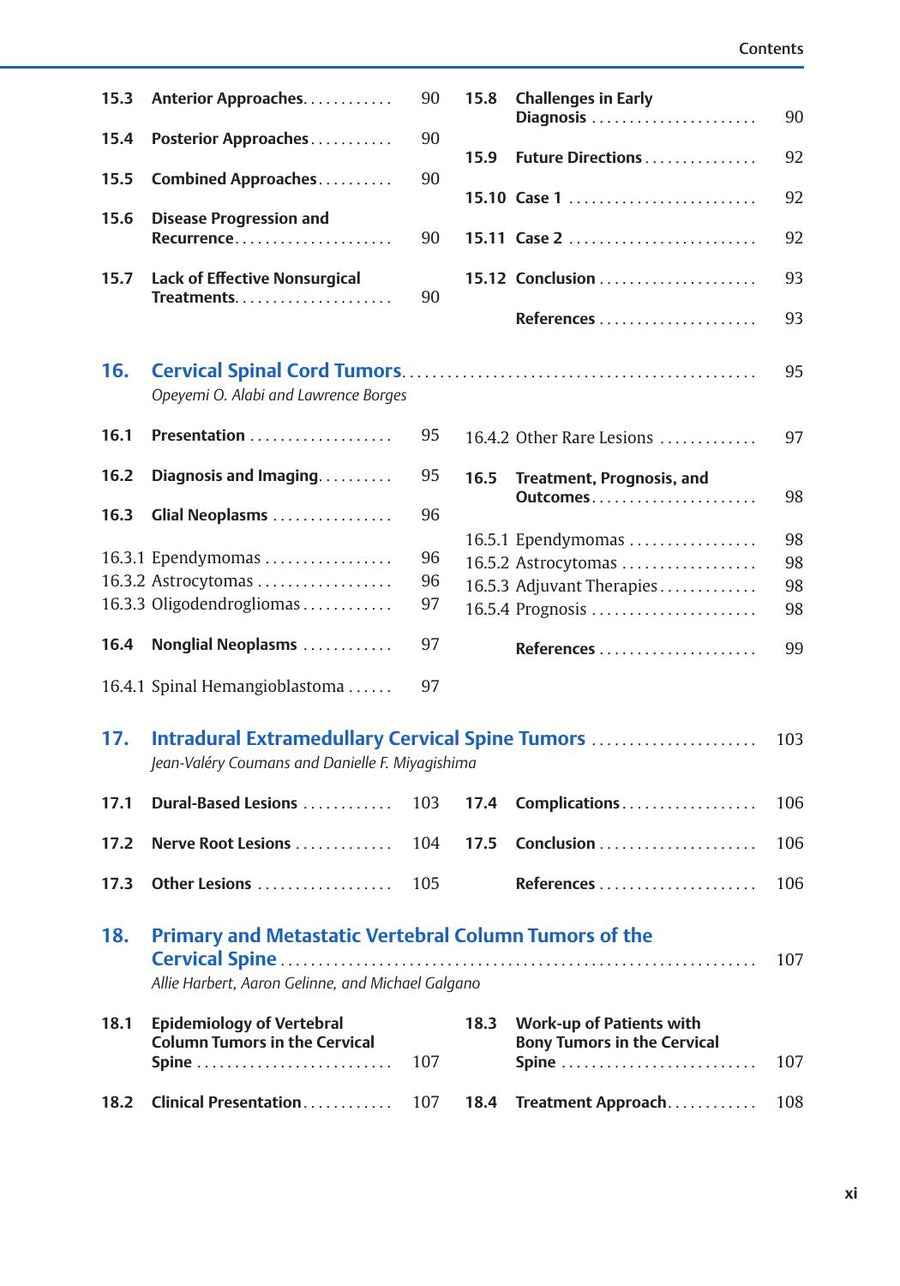 Preview page of Cervical Spine Surgery: Principles and Techniques