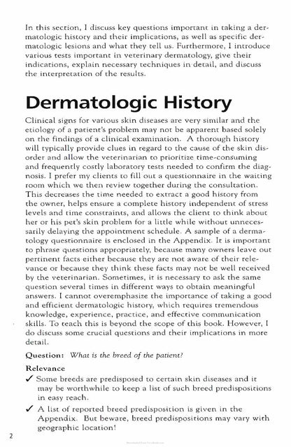 Dermatology for the Small Animal Practitioner
