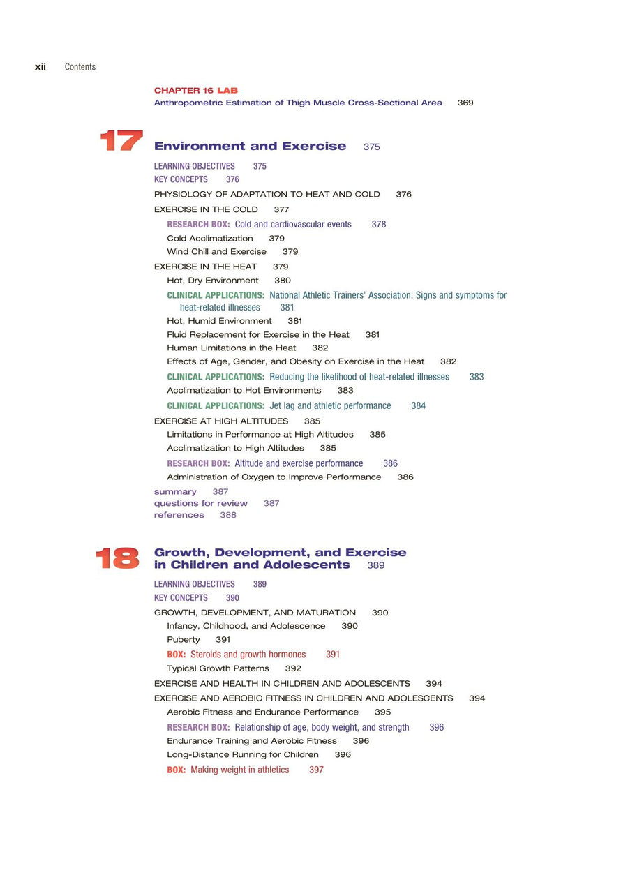Preview page of Applied Exercise and Sport Physiology 4th Edition
