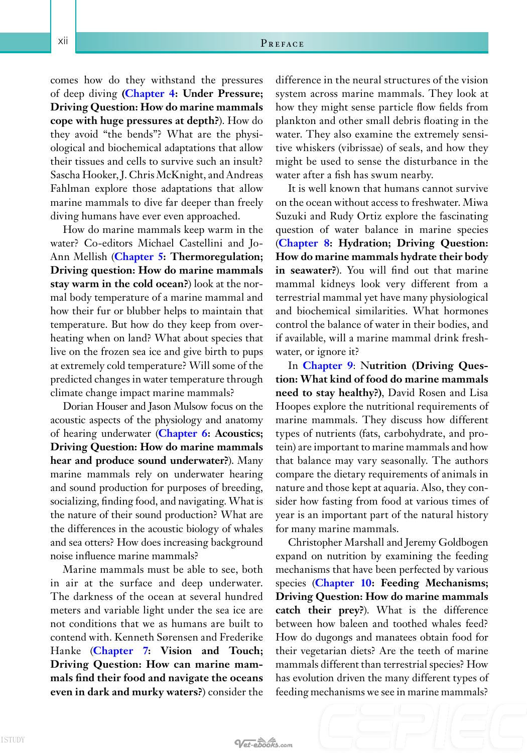 Physiology Of Marine Mammals Adaptations To The Ocean