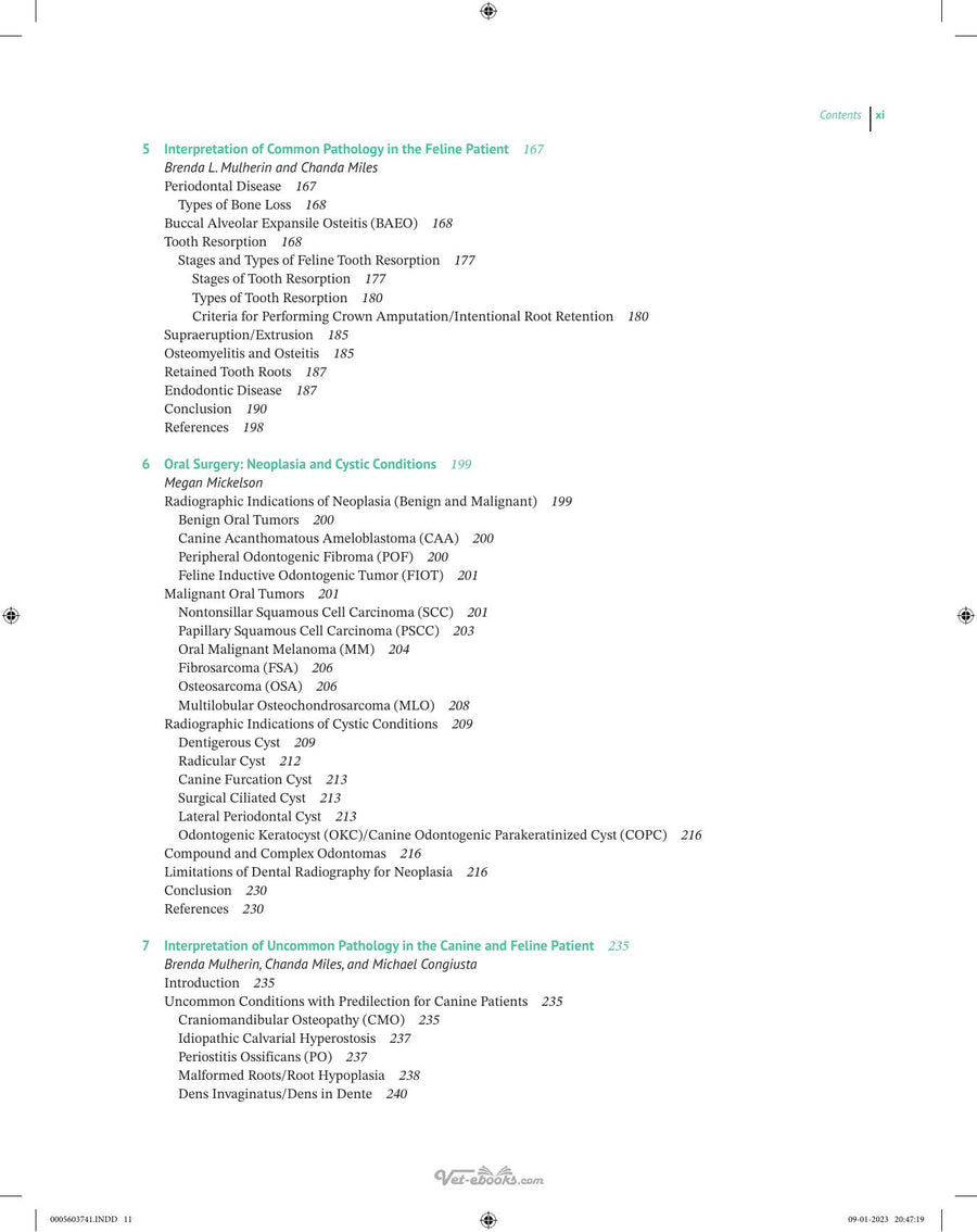 Preview page of Veterinary Oral Diagnostic Imaging