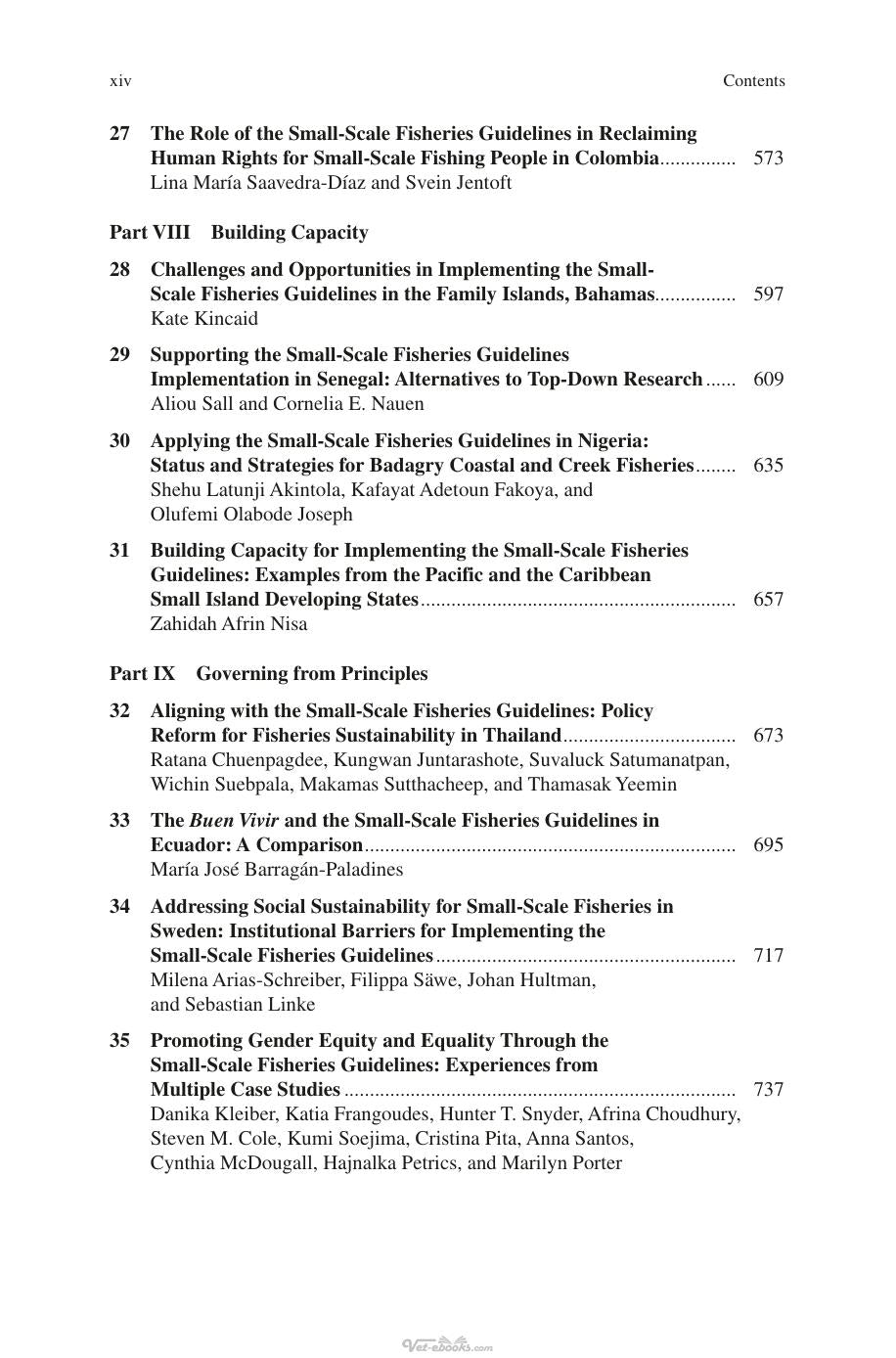 The Small Scale Fisheries Guidelines Global Implementation