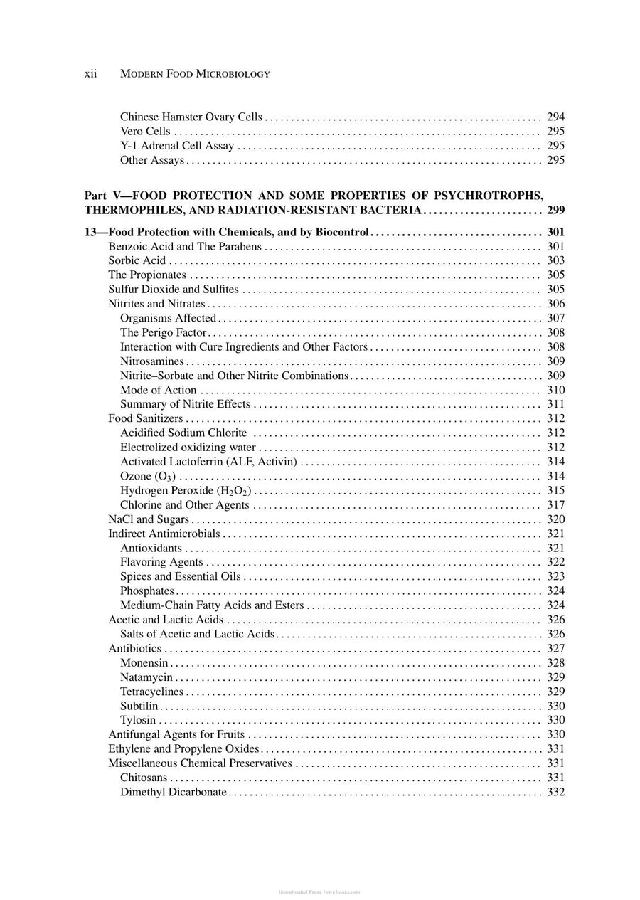 Preview page of Modern Food Microbiology 7th Edition