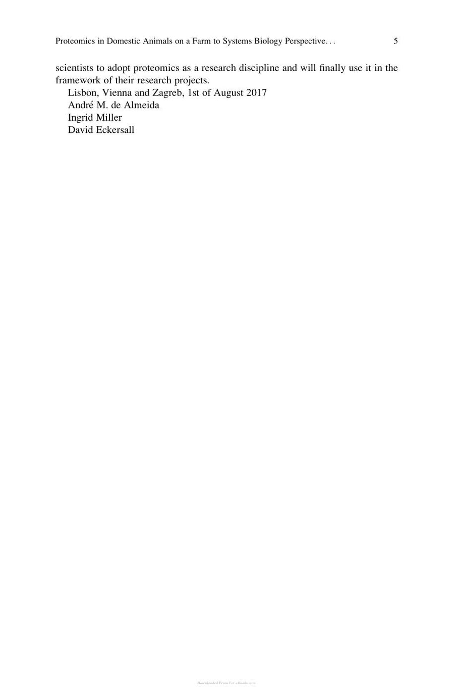Preview page of Proteomics in Domestic Animals from Farm to Systems Biology