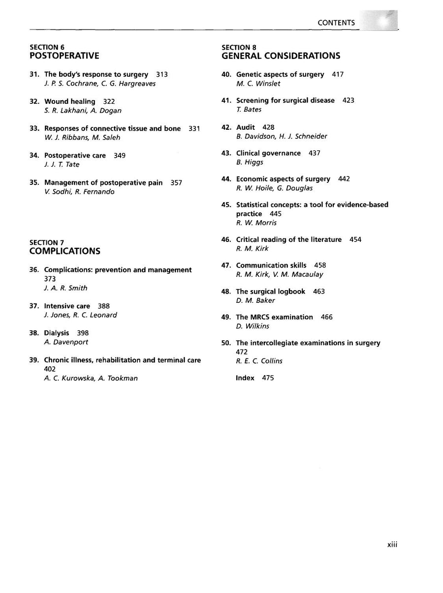 Preview page of Clinical Surgery in General 4th Edition