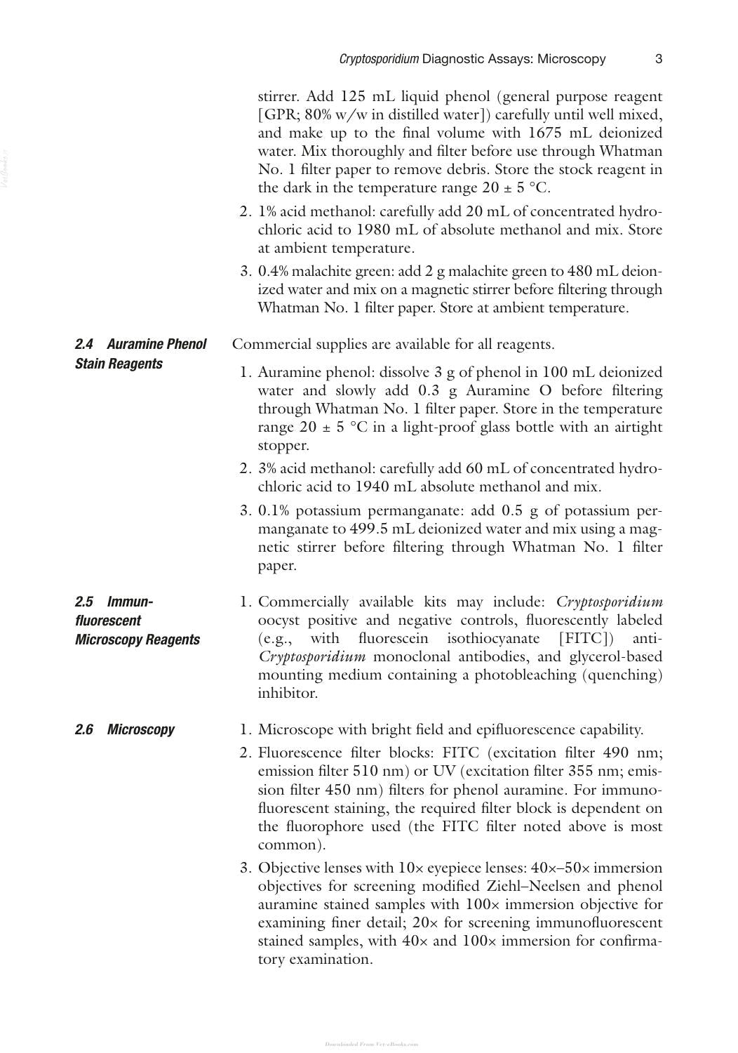 Cryptosporidium Methods And Protocols