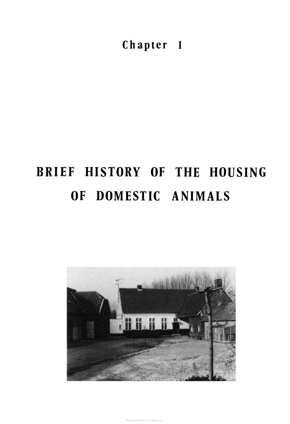 Housing Of Animals Construction And Equipment Of Animal Houses