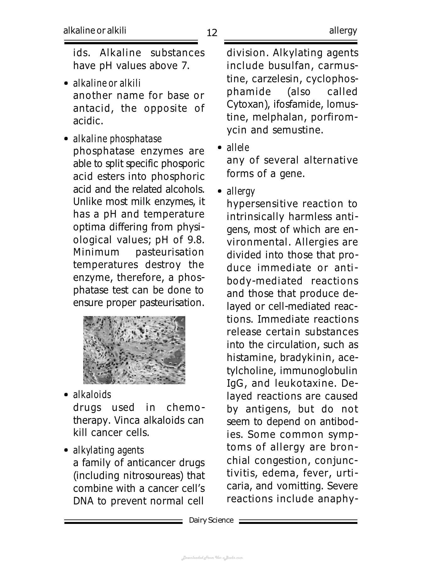Biotechs Dictionary Of Dairy Science
