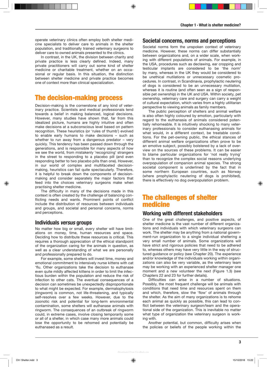 Preview page of Bsava Manual of Canine and Feline Shelter Medicine Principles of Health and Welfare in a Multi Animal Environment